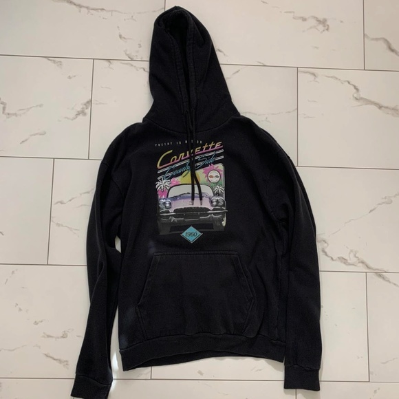 CORVETTER CAR GRAPHIC HOODIE - Picture 1 of 2